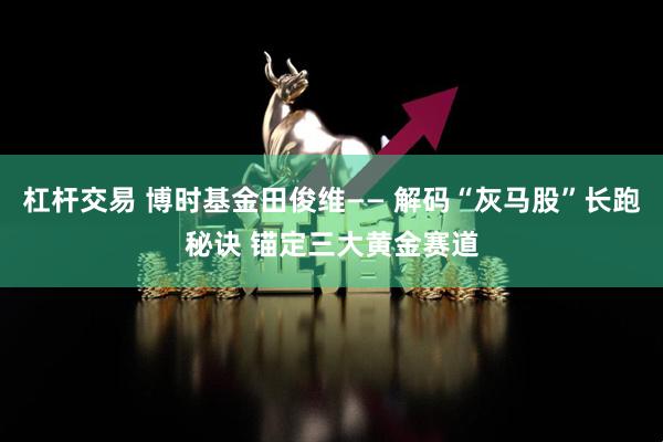 杠杆交易 博时基金田俊维—— 解码“灰马股”长跑秘诀 锚定三大黄金赛道